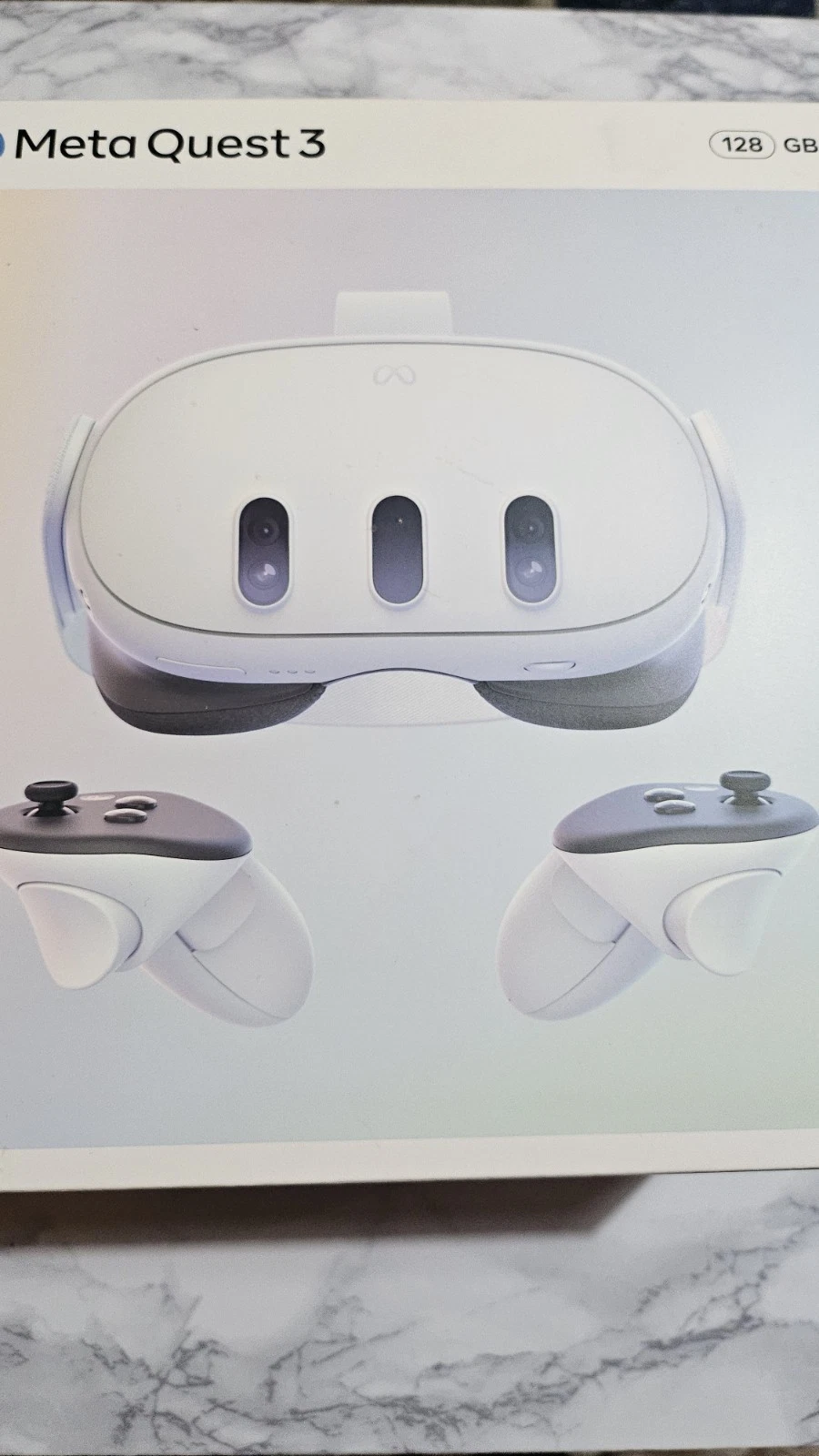 Meta Quest 3 Virtual Reality Console 128GB, Bought From New.