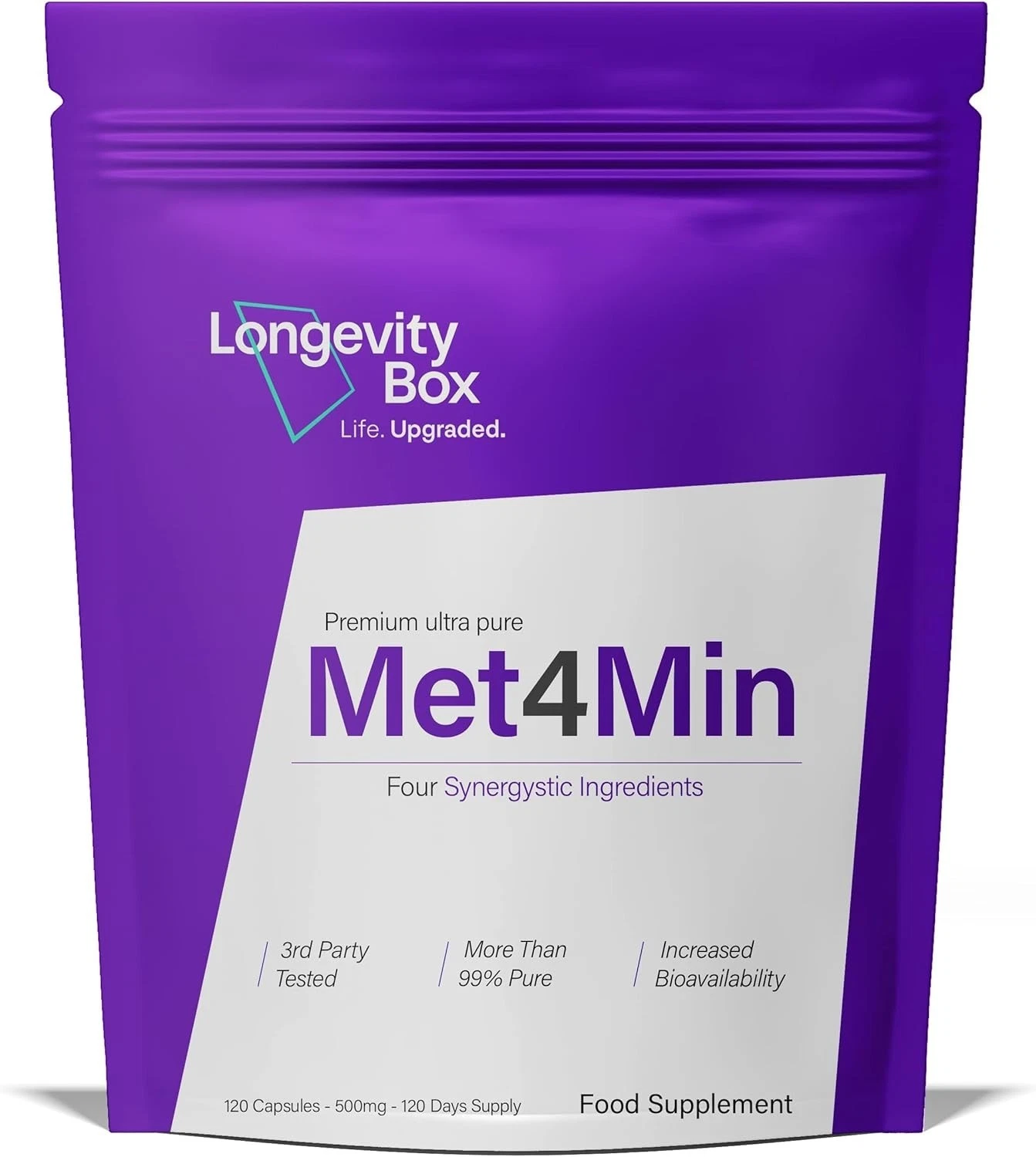 Met4Min – 120 Capsules | 60,000 mg Blood Sugar Support with Berberine, Chromium thumbnail 2