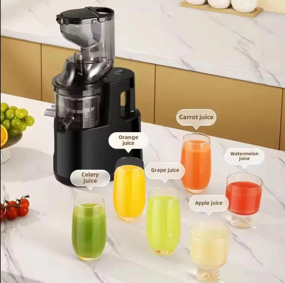 Cold Press Slow Juicer Electric Masticating Fruit Vegetable Pulp Separator UK thumbnail 4