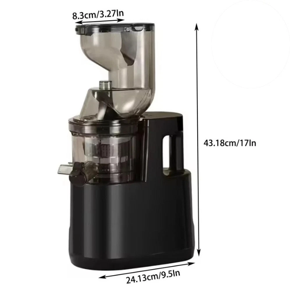 Cold Press Slow Juicer Electric Masticating Fruit Vegetable Pulp Separator UK thumbnail 13