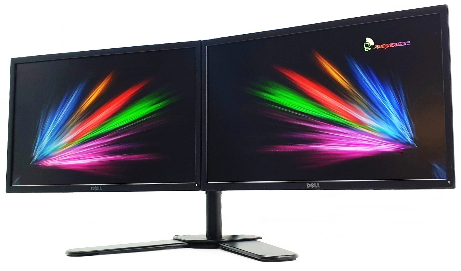 Dual Monitor Screen Setup 2x 22" FULL HD 1920x1080 DELL P2217H Dual Stand HDMI thumbnail 2