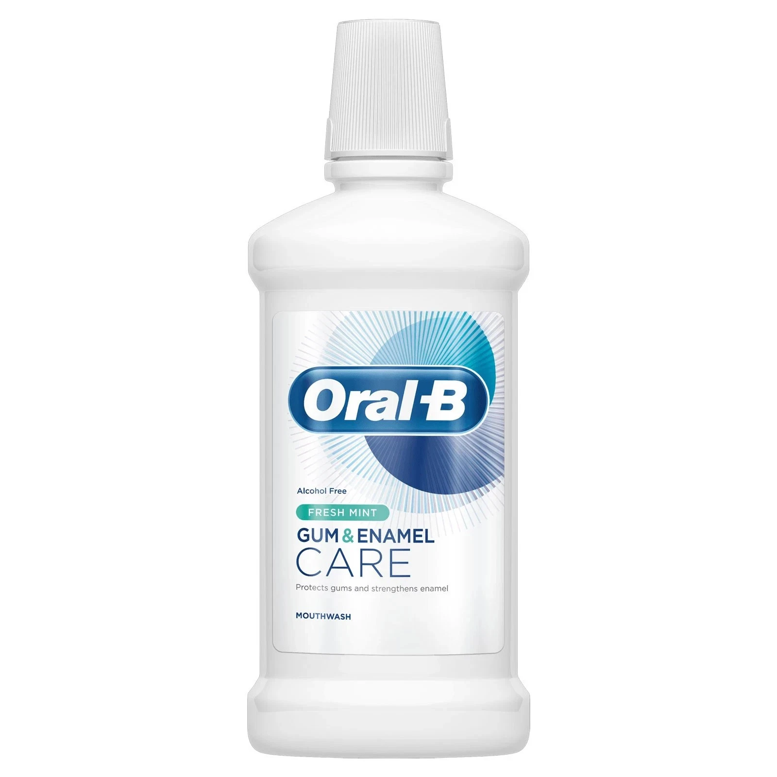 Oral-B Gum & Enamel Care Fresh Mint Mouthwash - Alcohol Free - 2 X 500 ml thumbnail 2