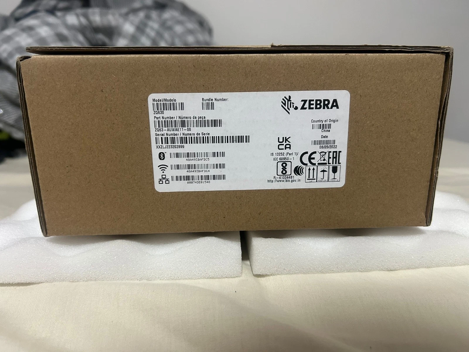 BRAND NEW Zebra ZQ630 Mobile Label Printer 4in WiFi Bluetooth New Unsealed thumbnail 2