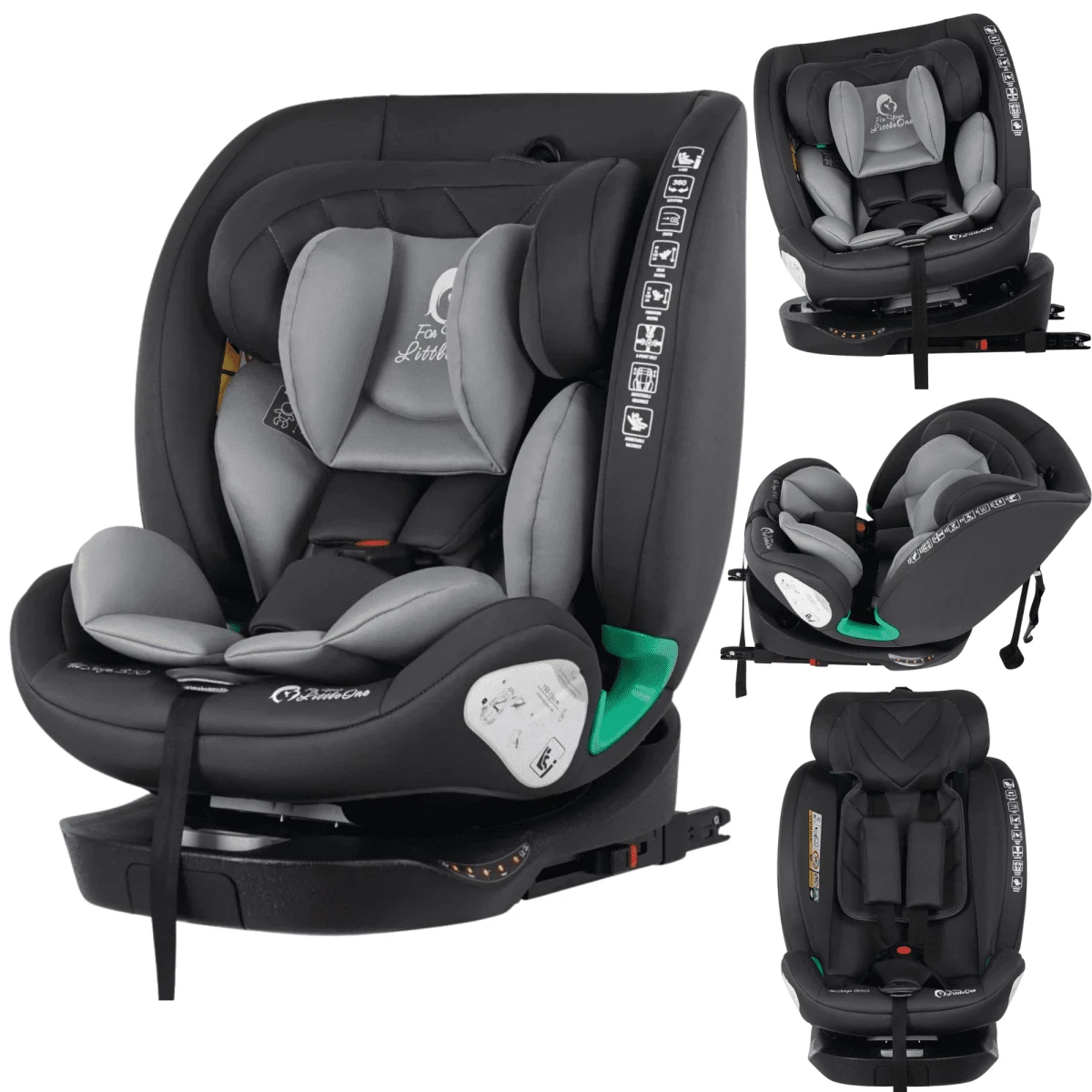 For Your Little One AllStage 360 0/1/2/3 ISOFIX I-Size Car Seat - Slate Mist (Bi