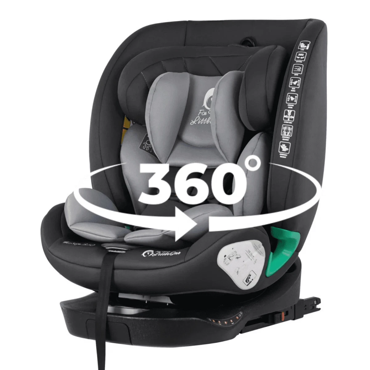 For Your Little One AllStage 360 0/1/2/3 ISOFIX I-Size Car Seat - Slate Mist (Bi thumbnail 3