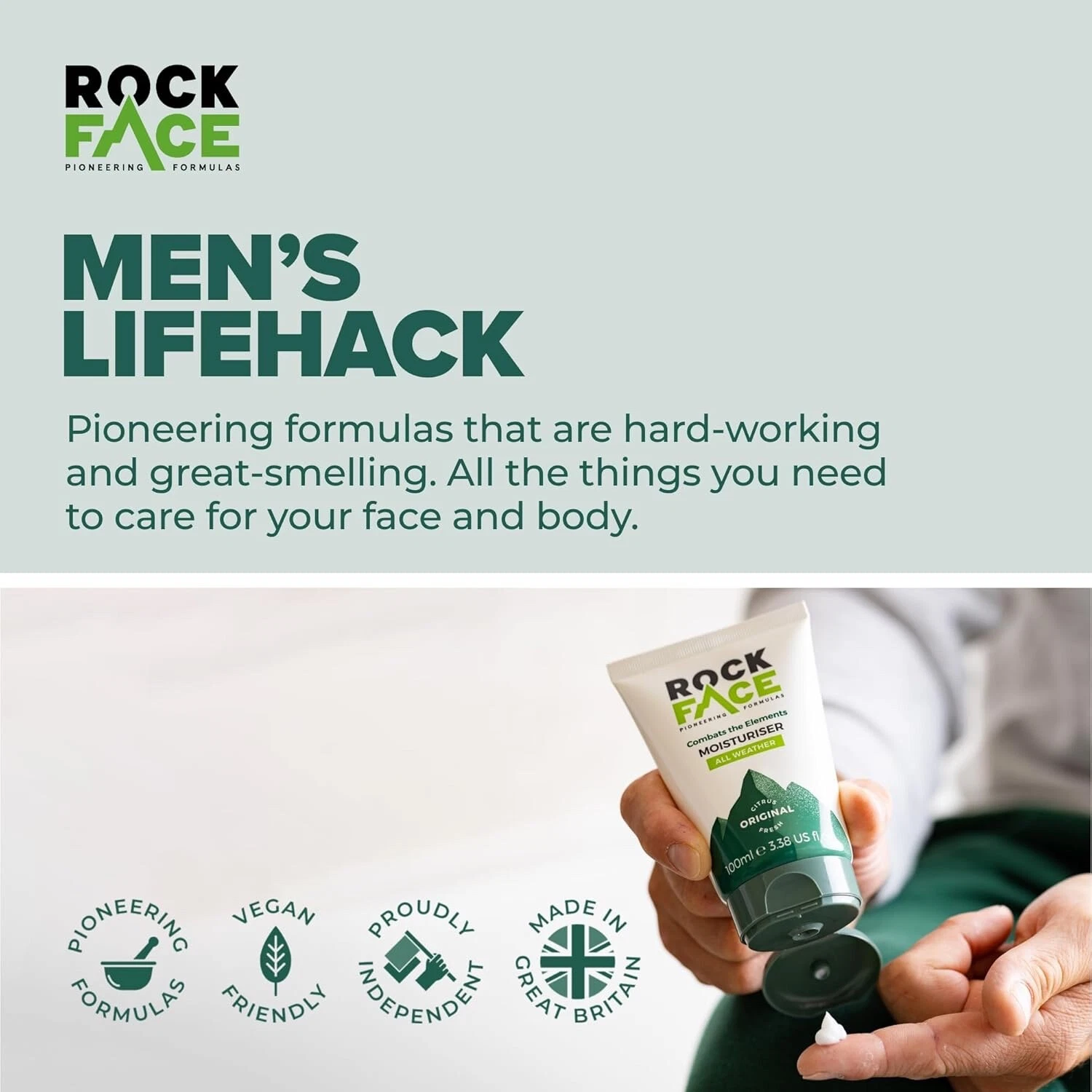 6x Rock Face All Weather Moisturiser Original Citrus Fresh | Vegan - 100ml thumbnail 3