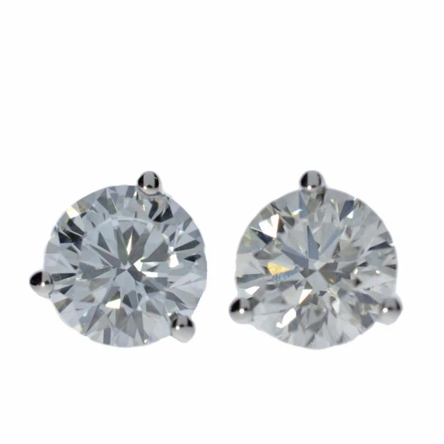 14Kt Gold 3 Prong Martini 7 Ct Lab Grown IGI Certified Studs Diamond Earrings thumbnail 4