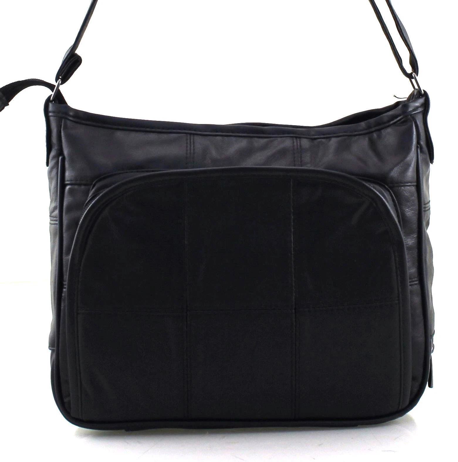 Women s Real Leather Handbag Organiser Cross Body Bag Shoulder Bag Purse Black thumbnail 9