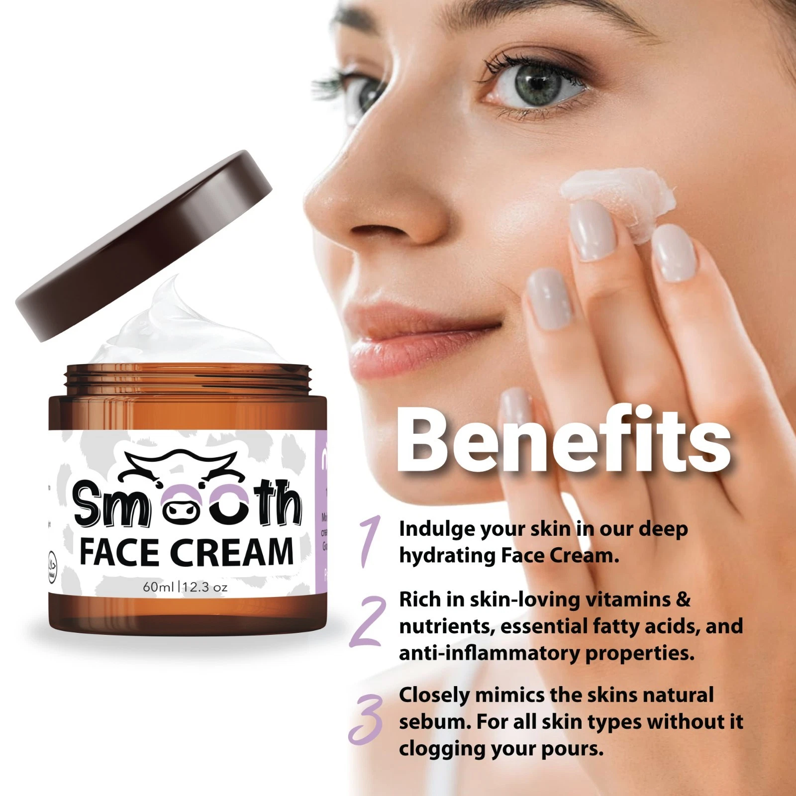 BEEF TALLOW CREAM FOR FACE MOISTURIZER 60ML ORGANIC & NATURAL ANTI AGING SKIN thumbnail 10