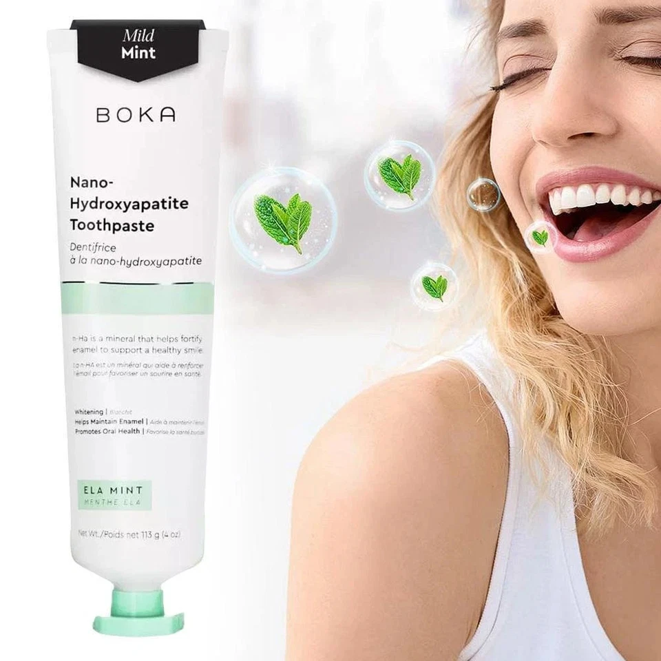 Boka Nano-Hydroxyapatite Toothpaste Ela Mint Toothpaste Sensitive 113g thumbnail 5