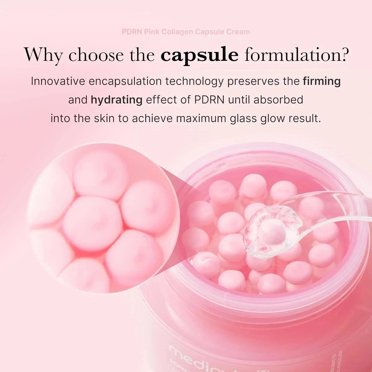 Medicube - PDRN Pink Collagen Capsule Cream - 55g Korean-Beauty UK SELLER thumbnail 3