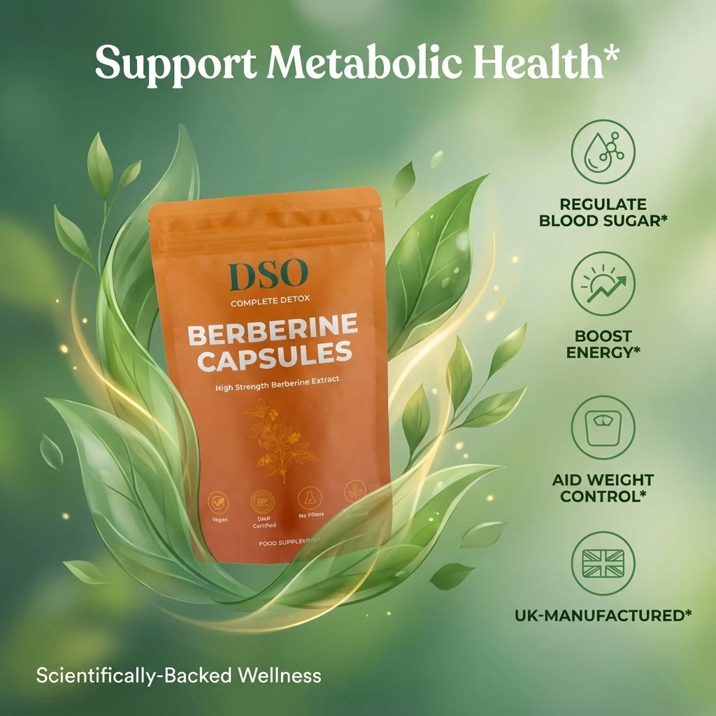 Berberine High Strength 15,000mg 600mg (25:1) Vegan Capsules 100% Pure & Natural thumbnail 13