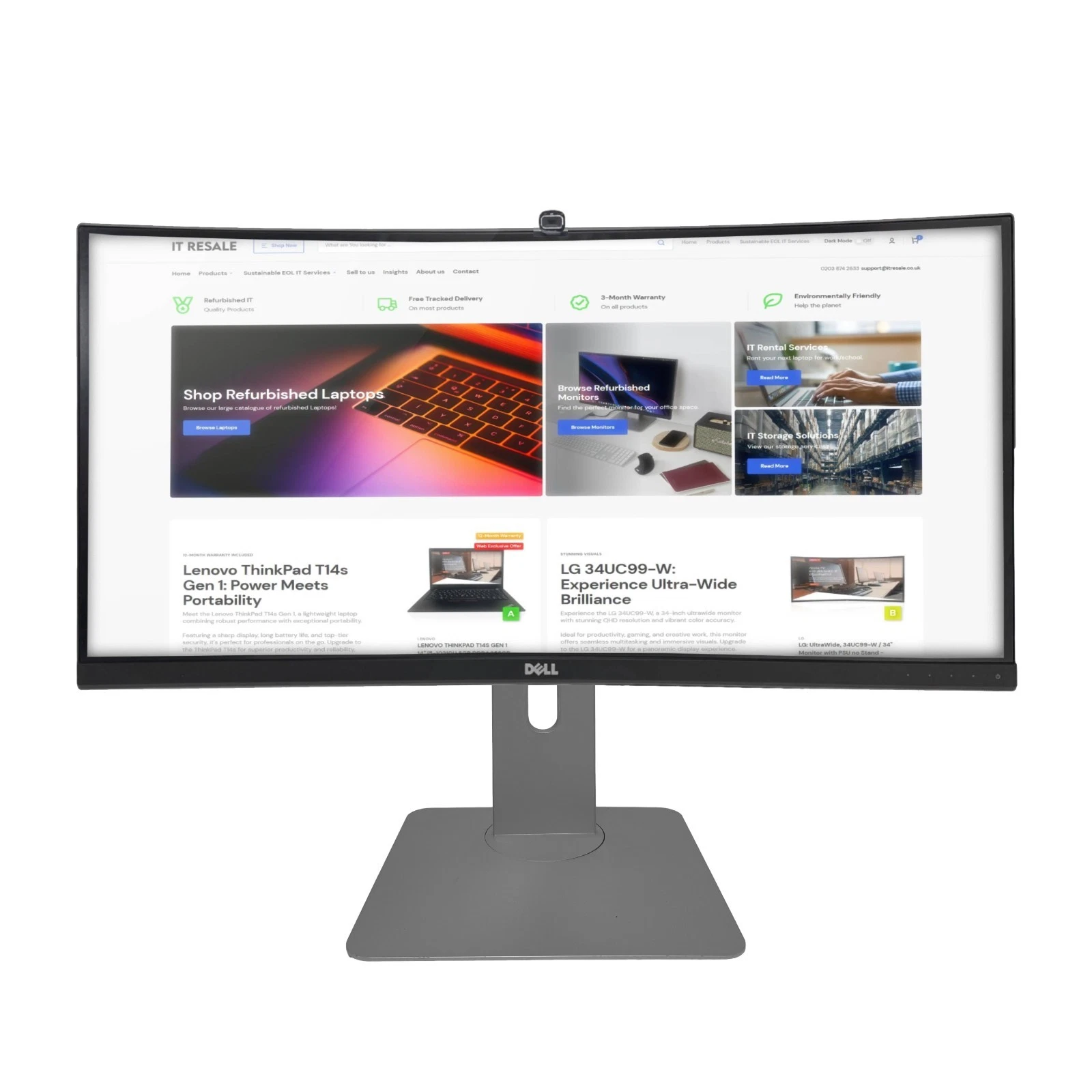 Dell UltraSharp U3415W (U3415WB) 34 inch WQHD HDMI Curved Business Monitor thumbnail 9