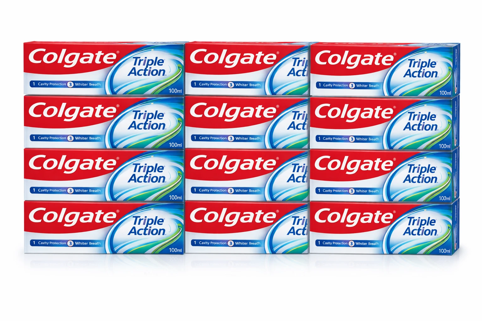 12 x Colgate triple action Cavity Protection Toothpaste 100ml RM full tracked