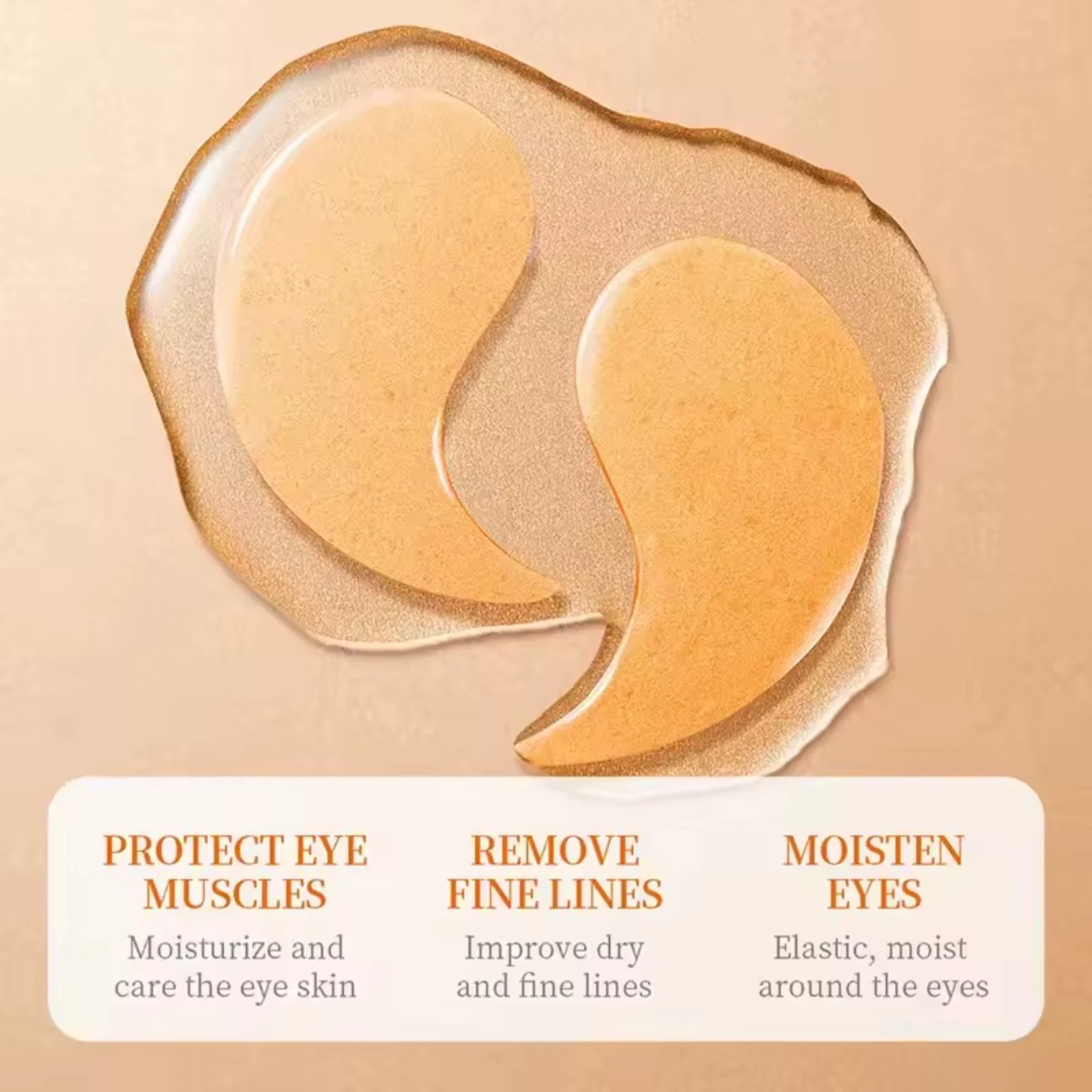 60 PCS UNDER EYE PADS VITAMIN C COLLAGEN MASK HYDRATING ANTI AGING WRINKLES thumbnail 4