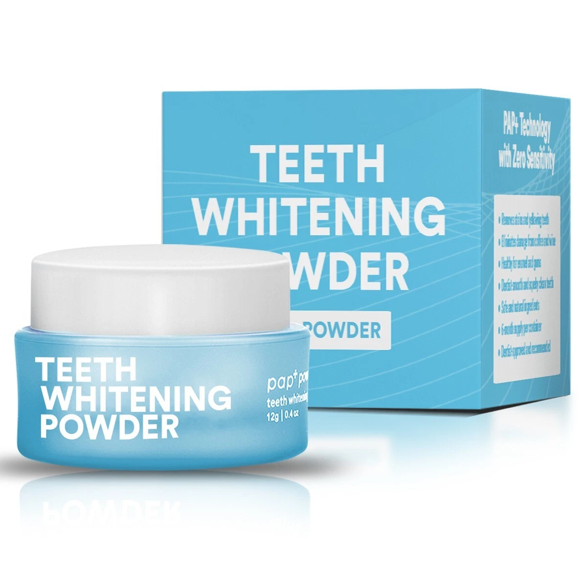Teeth Whitening Powder – 6 Month Supply – Removes Years of Coffee,