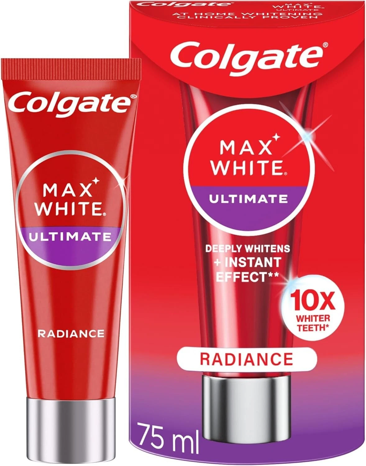 Colgate Max White Ultimate Radiance Whitening Toothpaste 75ml UK
