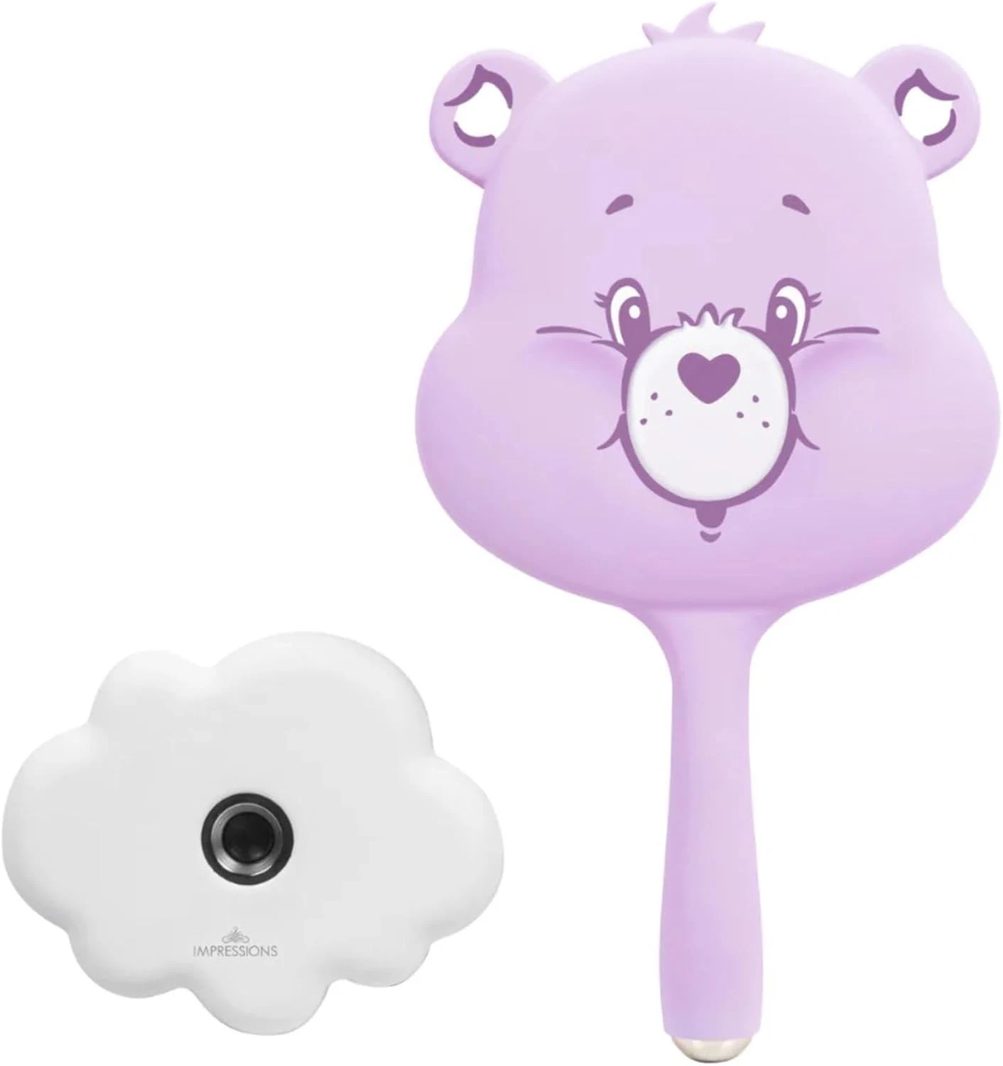 Impressions-Care Bear- Share Bear-LED Handheld Makeup Mirror-New