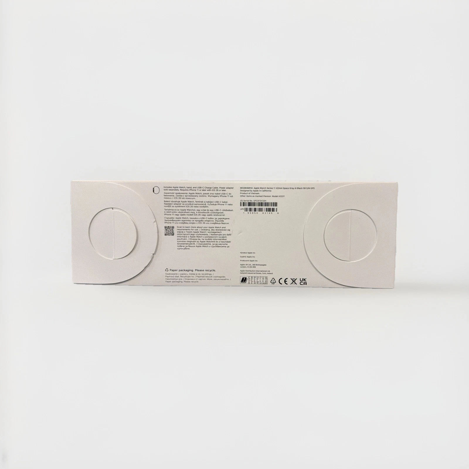 Apple Watch Series 11 GPS (2025) 42mm Space Grey Brand New Sealed thumbnail 3