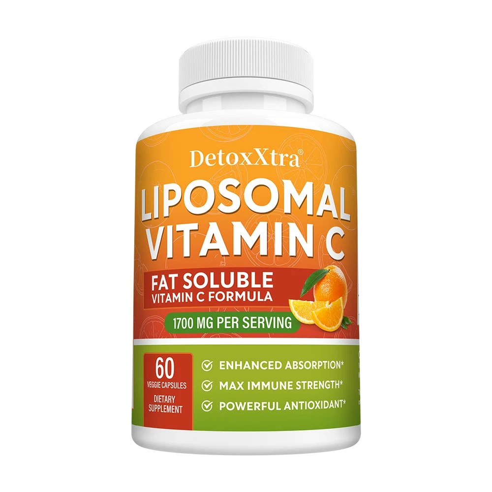 Liposomal Vitamin C 1700mg High Absorption Fat Soluble VIT C Collagen Booster