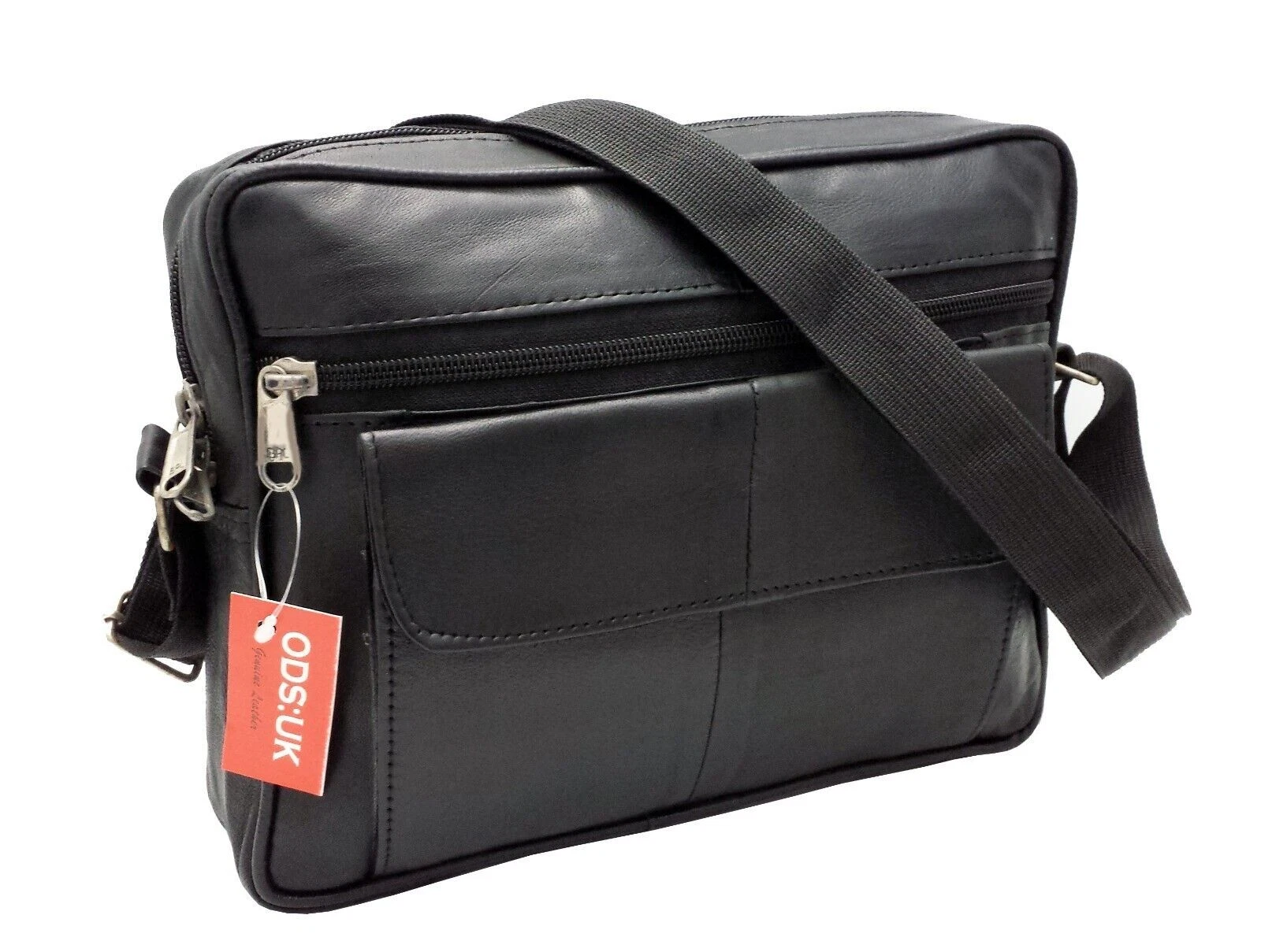 ODS:UK Men Ladies Real Leather Tote Cross Body Messenger Shoulder Handbag Bag