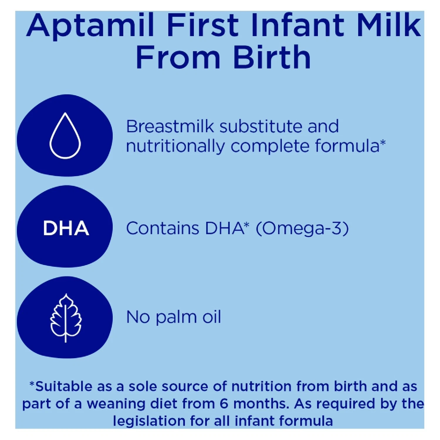 96 x 23g Aptamil Pre-Measured Tabs 1 First Infant Milk From Birth Formula thumbnail 5